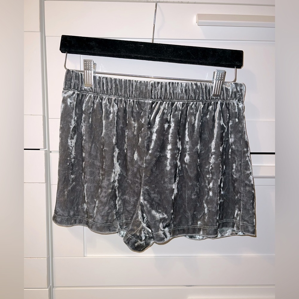 Forever 21 Crushed Velvet Lounge Shorts